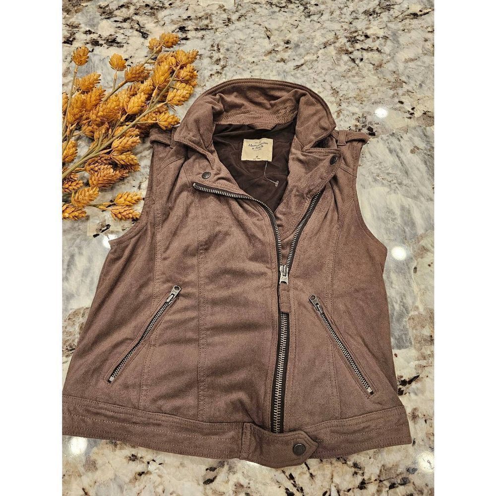 Abercrombie and Fitch suede vest. Perfect festival outfit piece
